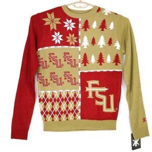 Florida State‎ Seminoles FSU NCAA Klew Sweater Gold Red L Large